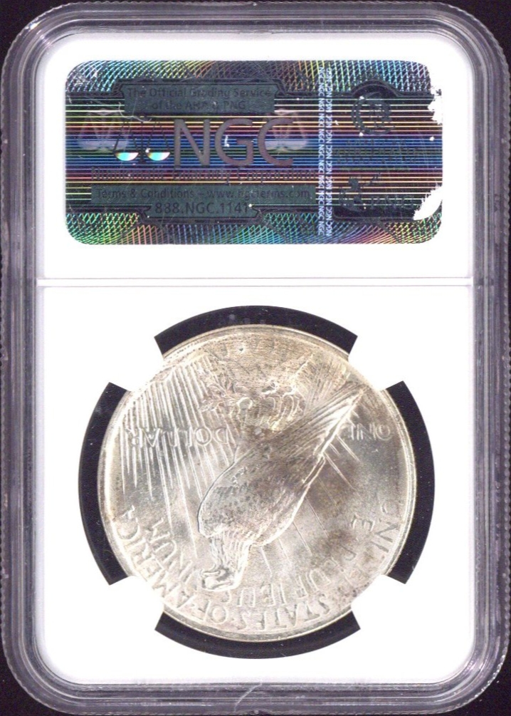 1922 One Dollar NGC MS64